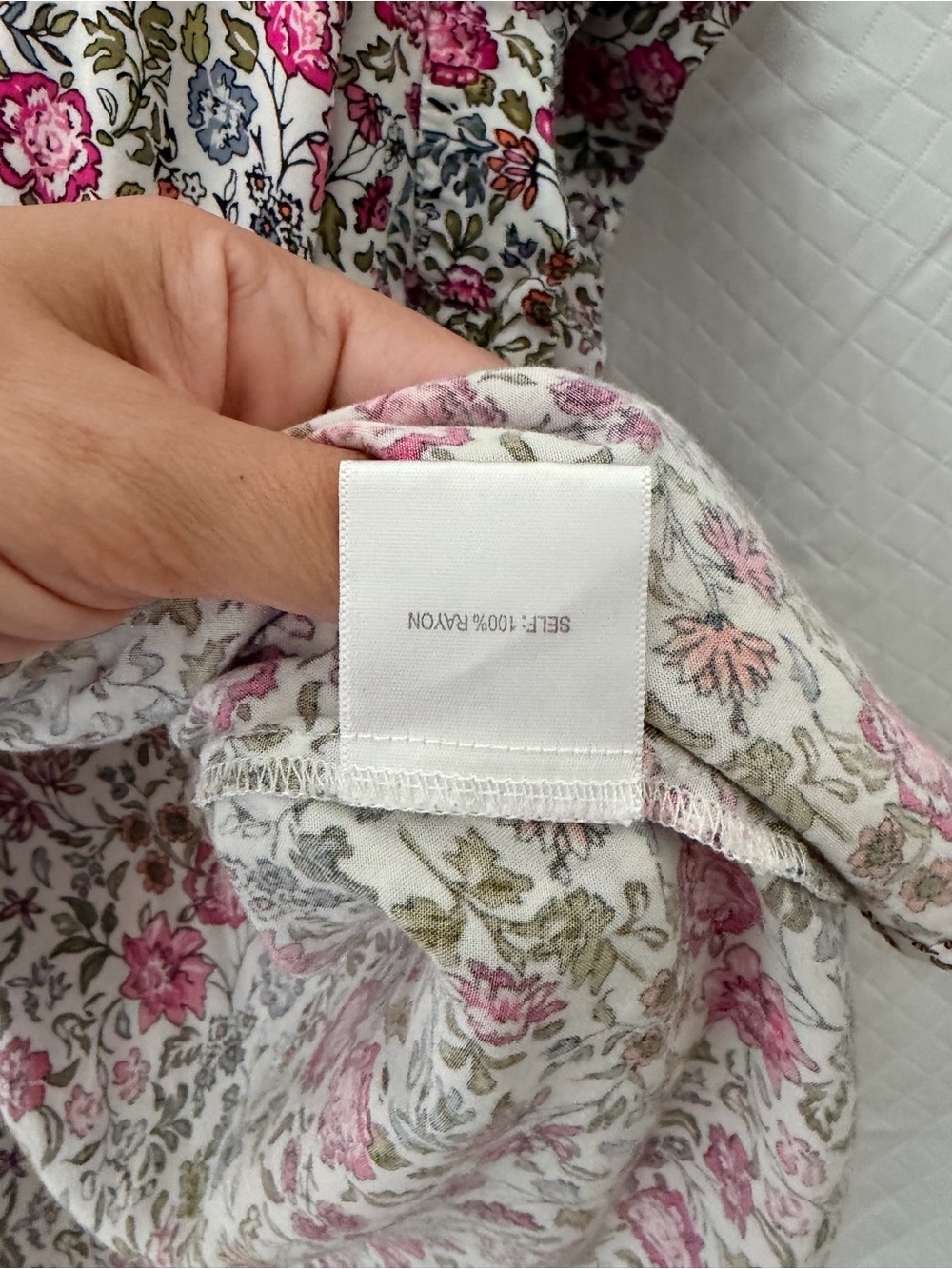 Jane and Delancey Pink Multi Floral Button-Front Short Sleeve Shirt - Picture 8 of 8